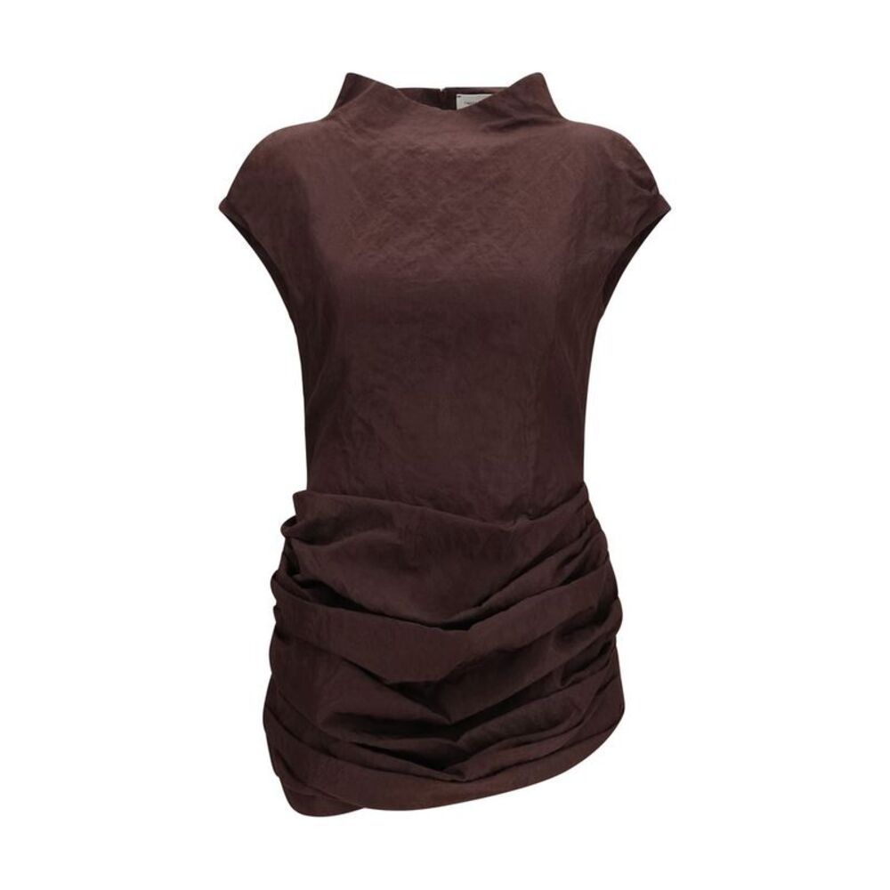 Magda Butrym Brown Cotton Casual Women's Dress